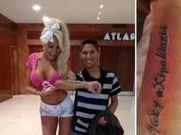 ¡a lo icardi! un fan se tatuo el nombre de vicky xipolitakis ¡a lo icardi! un fan se tatuo el nombre de vicky xipolitakis