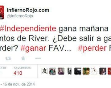 ¿Los hinchas de Independiente quieren perder ante Lanús?