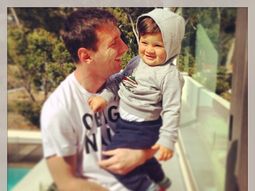 Messi festeja el Día del Padre en España con una tierna foto junto a Thiago