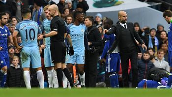 El Kun Agüero, expulsado ante Chelsea El Kun Agüero, expulsado ante Chelsea