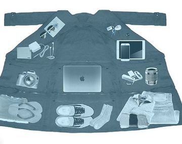 Campera para guardar 15 kilos de equipaje