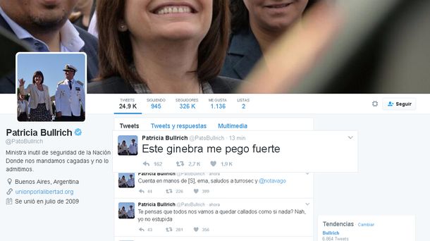 No le sale una: a Patricia Bullrich ahora le hackearon la cuenta de Twitter