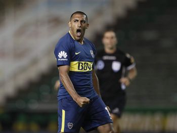 Wanchope Abila en Boca - Crédito:&nbsp;@BocaJrsOficial