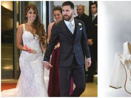 Los zapatos de Antonela Roccuzzo tuvieron un detalle muy especial.