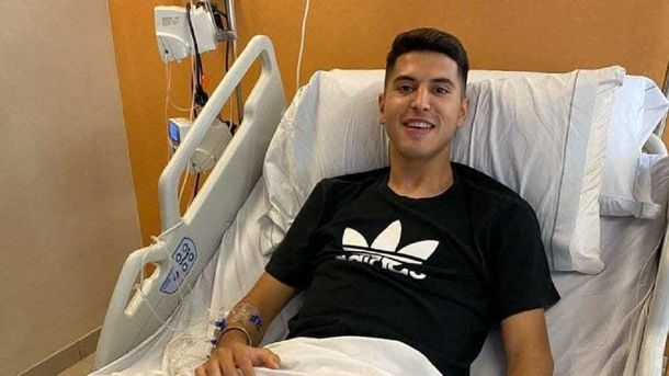 Exequiel Palacios evolucionó favorablemente y recibió el alta de internación