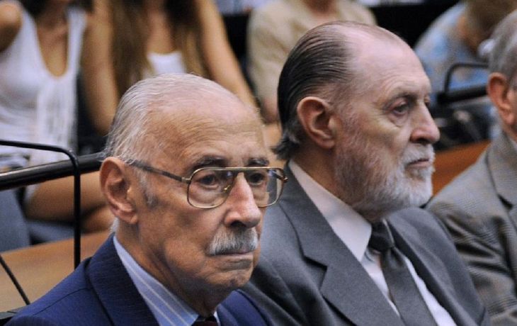 El fallecido dictador Jorge Rafael Videla y el represor Jorge Magnacco.