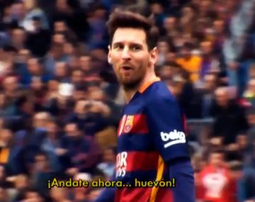 La cargada de Messi al arquero del Espanyol