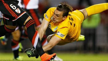 Franco Armani en el Monumental Franco Armani en el Monumental