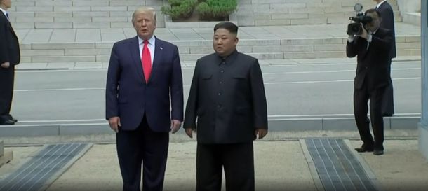 Donald Trump pisó suelo norcoreano