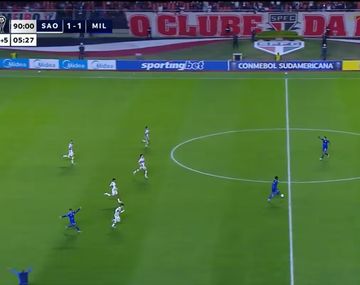 Escándalo en el final de San Pablo vs. Millonarios: el árbitro terminó el partido en pleno contragolpe colombiano