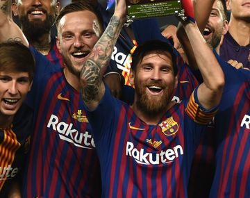 Lionel Messi y la Supercopa de España, su primer trofeo como capitán