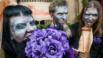 de terror: en inglaterra se celebro la primera boda zombie de terror: en inglaterra se celebro la primera boda zombie
