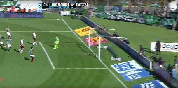 ¿Fue gol o no? Mirá la primera polémica en el Chicago - River