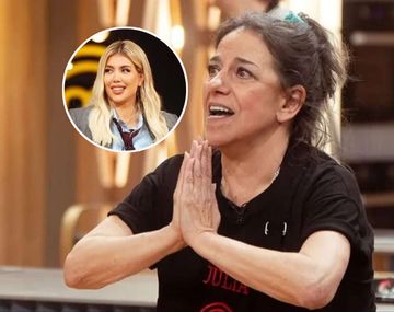 Julia Calvo sorprendió a Wanda Nara con una confesión íntima en su despedida de MasterChef