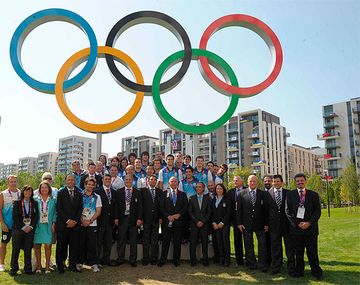 La delegación argentina
