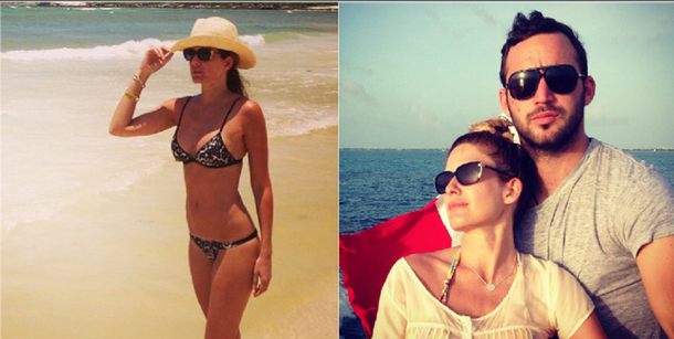 Isabel Macedo, enamorada en las playas de México