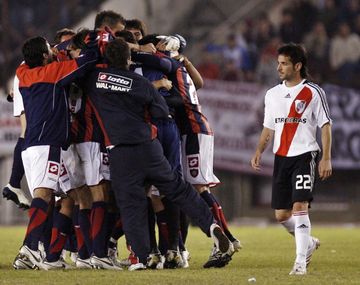 San Lorenzo eliminó a River de la Copa Libertadores 2008.&nbsp;