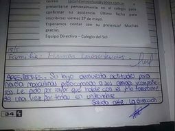 ¿una broma de mal gusto en un colegio?: transforme en hombre a su hijo ¿una broma de mal gusto en un colegio?: transforme en hombre a su hijo