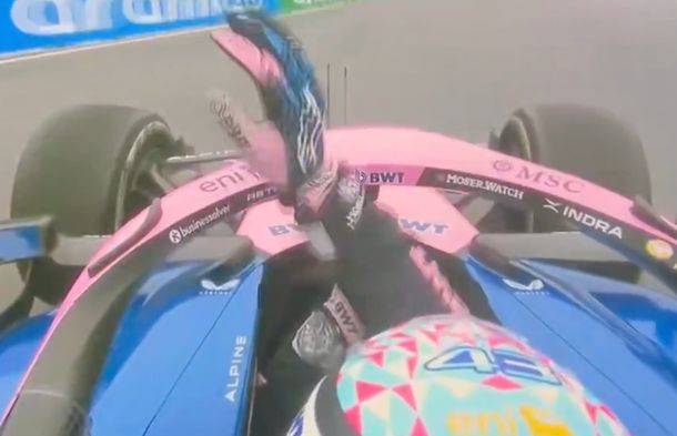 La reacción de Franco Colapinto en su última vuelta en el Gran Premio de Canadá