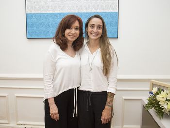 Cristina Kirchner y Macarena Sánchez