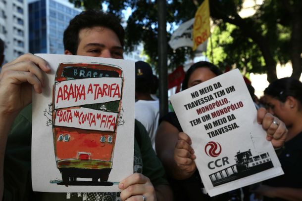Nuevas protestas en Brasil contra el Mundial: FIFA pagá mi boleto de colectivo