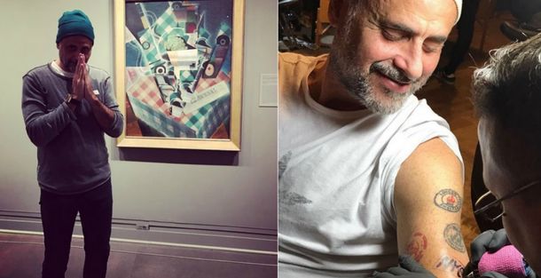 Jorge Rial se hizo un tatuaje de Frida Kahlo.