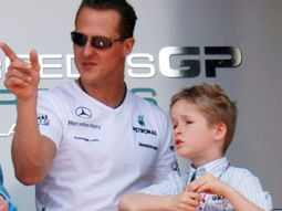 Mick con Michael, cuando sólo era un niño Mick con Michael, cuando sólo era un niño