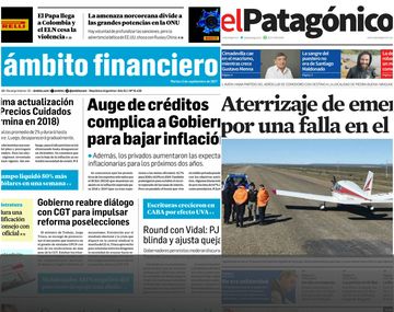 Tapas de diarios del martes 5 de septiembre de 2017