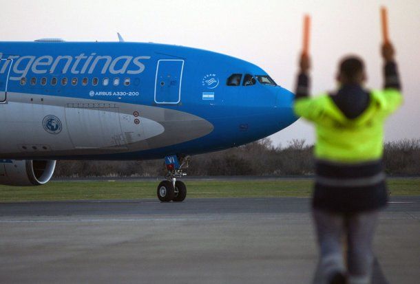 Demoras en los vuelos de Aerolíneas Argentinas.