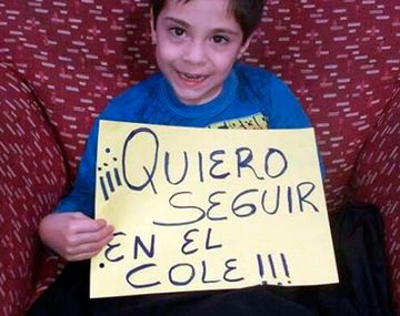 Desesperado pedido de nene con discapacidad