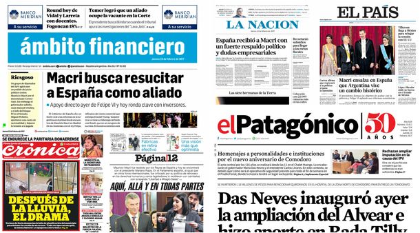 Tapas de diario del jueves 23 de febrero de 2017