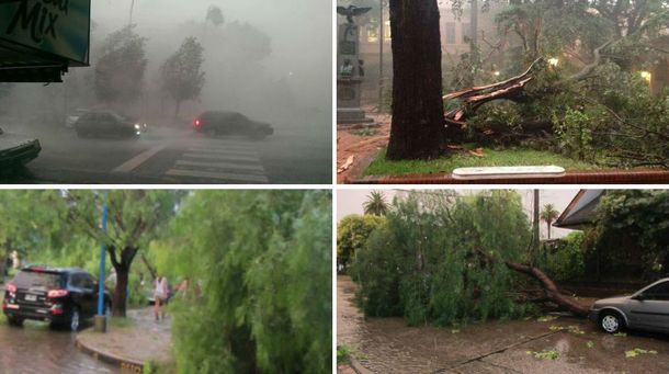 Fuerte temporal en Entre Ríos: granizo, lluvia y hasta la cola de un tornado