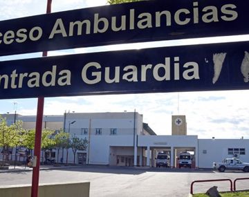La mujer murió camino al hospital