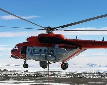 La comunicación desde el helicóptero varado en Catamarca: Tenemos calefacción