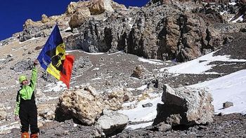 tiene 12 anos e hizo cumbre en el aconcagua