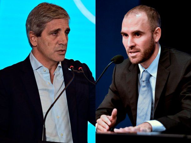 Luis Caputo se cruzó con Martín Guzmán por su papelón con el falso bot