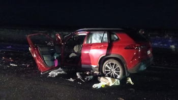 tragedia en la pampa por el choque de un auto contra un camion en la ruta del desierto: murio una mujer tragedia en la pampa por el choque de un auto contra un camion en la ruta del desierto: murio una mujer