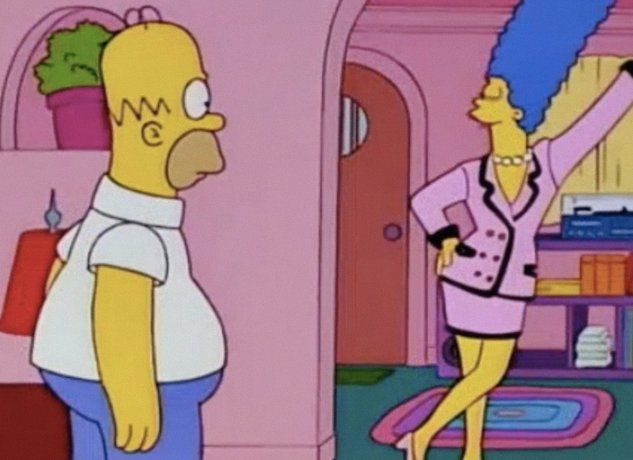 La foto de Wanda Nara que es viral por estar con el vestido de Marge Simpson