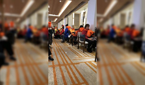 Al menos 1300 personas quedaron varadas en un crucero en las costas de Noruega