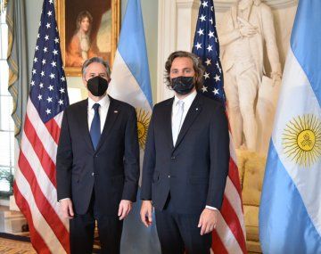 Santiago Cafiero se reunió con el secretario de Estado de Estados Unidos