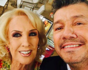 Mirá la selfie que se sacaron Mirtha y Tinelli