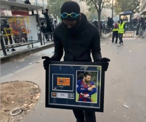 Francia: robaron una camiseta y una cinta de capitán firmadas por Lionel Messi