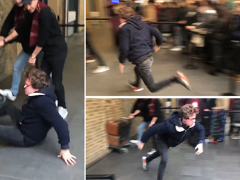 Fan de Harry Potter intentó tomar el tren a Hogwarts y esto le pasó