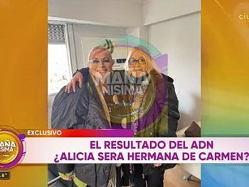 Se conoció el resultado del ADN de Carmen Barbieri con Alicia