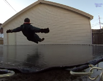 ¿Qué pasa cuando se salta sobre hielo?