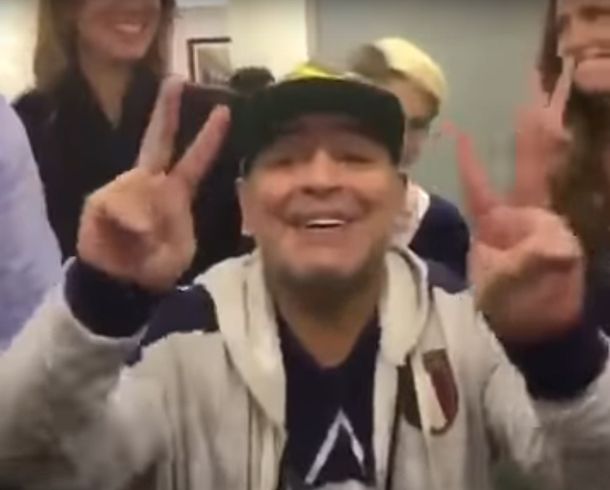 El mensaje de Maradona a Macri