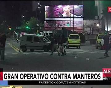 Gran operativo contra los manteros en C5N