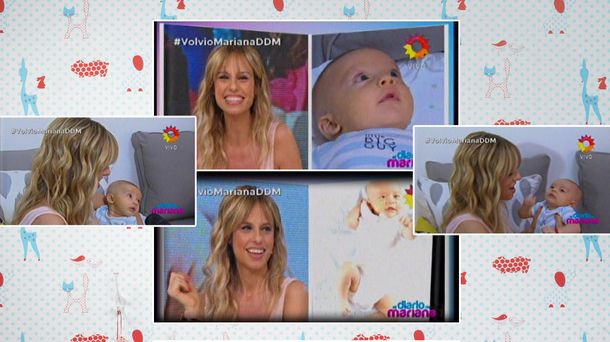 Mariana Fabbiani volvió a la tele y presentó a su hijo Máximo