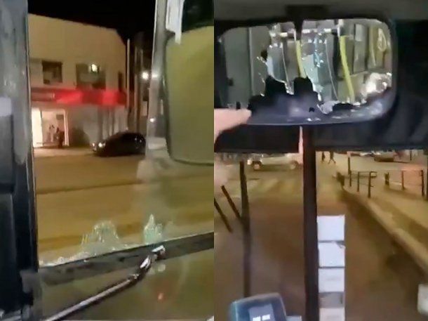 Un policía se tiroteó con motochorros en San Justo: uno de los disparos impactó en un colectivo