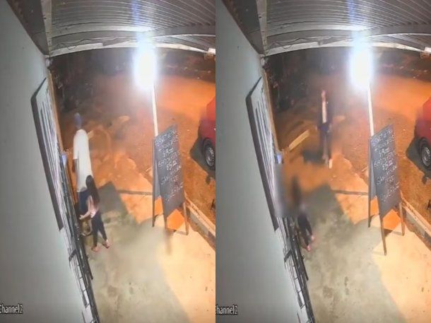 La secuencia quedó grabada por más cámaras de seguridad.